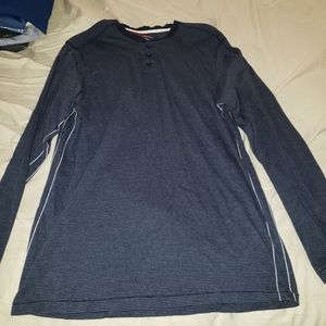 Long sleeve Henley blue